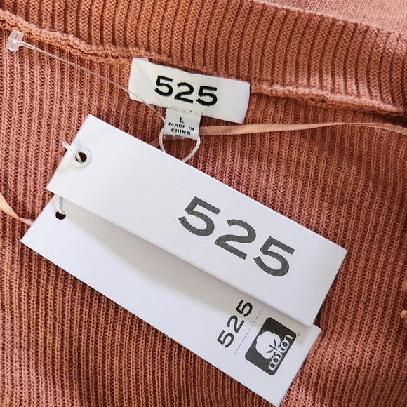 New!525 America Cozy Rust Cardigan Sweater - Picture 7 of 10